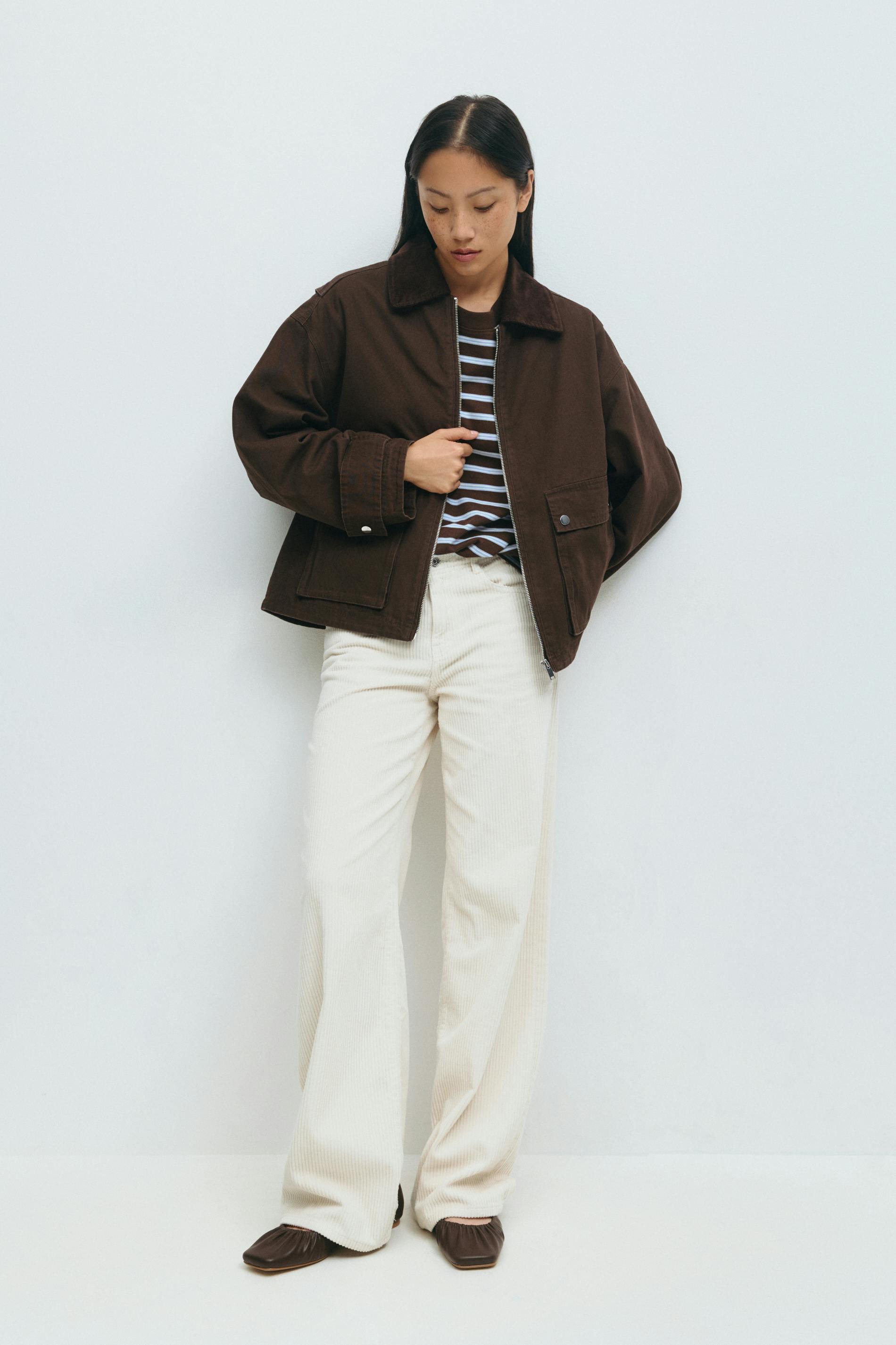 Short cargo jacket